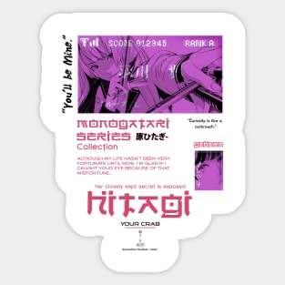 Hitagi Senjougahara Bakemonogatari Sticker